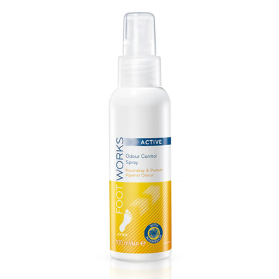 Avon FootWorks Active Odour Control Spray do stóp z ochroną przeciwzapachową - 100ml 